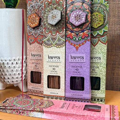 Incienso Sahumerios India 40 X Caja Aromas Karma Fragancia Jasmine