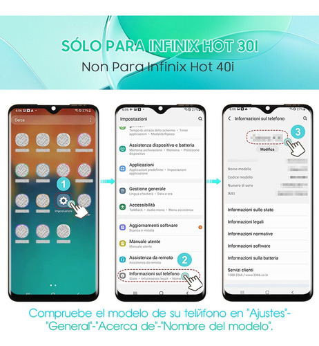 Pantalla Táctil Lcd De La Marca Agcut Original Para Infinix Hot 30i X669, X669c, X669d