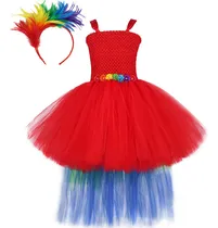 Comprar Vestidos Altos Y Bajos Con Forma De Loro Para Niñas, Para Di