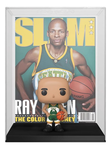 Funko Pop Nba Slam Ray Allen - Figura Y Portada Coleccionabl