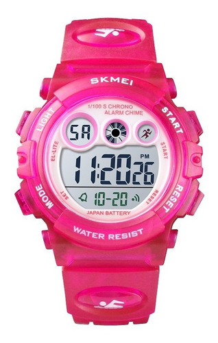 Reloj Skmei 1451 Niños Deportivo Digital Sumergible Rosa