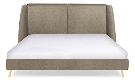 Sochic - Cama Queen Size Moderna Brent Con Base Y Cabecera