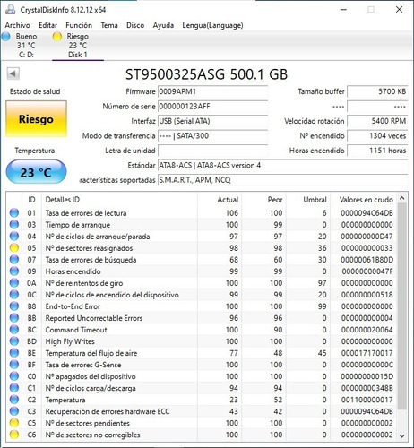 Repuesto Tarjeta Logica Disco Duro Seagate Momentus 500gb