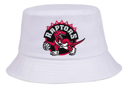 Gorro Pesquero Toronto Raptors White Sombrero Bucket Hat