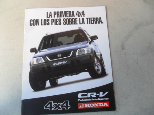 Folleto Publicitario Honda Crv 4x4 No Es Manual Antiguo Cr-v