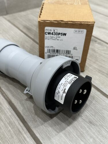 Cooper Cw430p5w Plug Pin & Sleeve 30a 600v 3ph 3p4 Yyh
