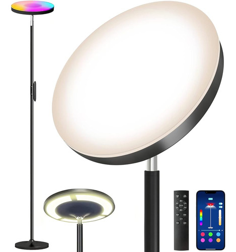 Keepsmile Double Side Lighting Led Floor Lamp Con Remote Sma