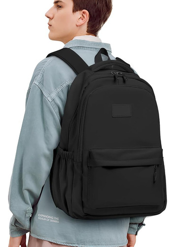 Mochila Para Ordenador Portátil, Mochila De Viaje, Mochila Impermeable,mochilas Para Hombres Y Mujeres Para Estudio, Viajes, Trabajo (casual, Negro,