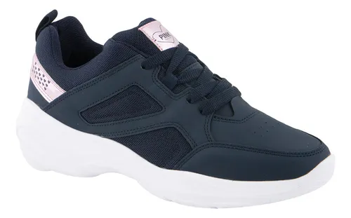 Tenis Casual Choclo Pink By Price Shoes 7962 Azul Marino Cuotas