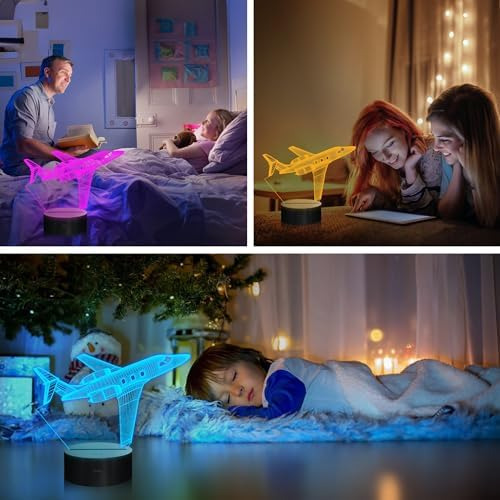 Regalos De Avión Para Niños, Hombres, Luz Nocturna De Avión,