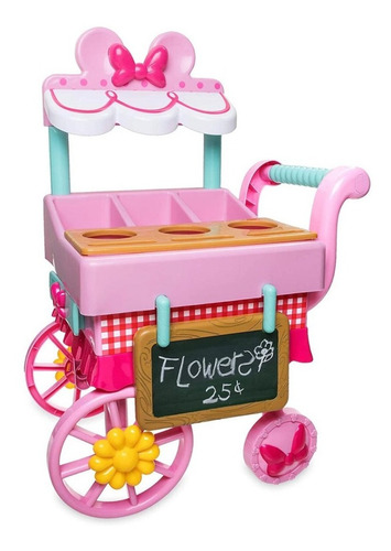 Minnie Mouse O Mimi Set Carrito De Flores