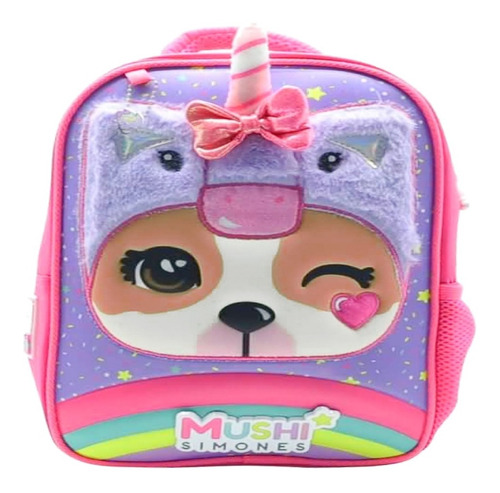 Mochila Simones 12  Espalda Si121 Sofia Unicornio Escolar