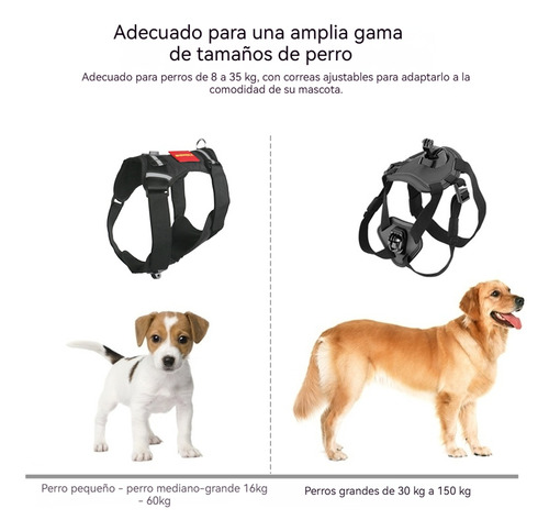 Cámara Deportiva Gopro Compatible Con Arnés Para Perros