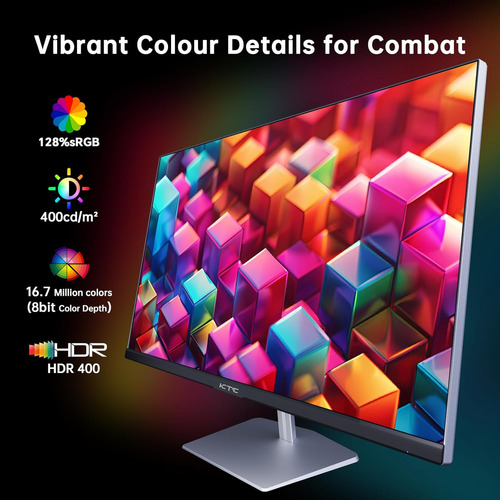 Monitor Gamer Ktc H25x7, 24,5 PuLG, 400hz/240hz, Ips, 1ms,