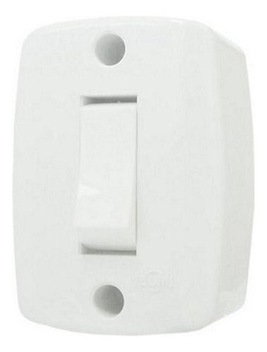Interruptor Externo Ilumi Retangular Branco 16553 - Kit C/10