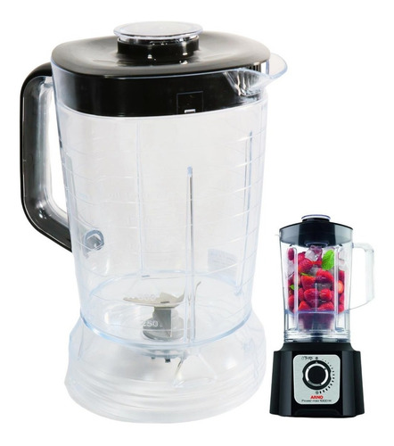 Copo Liquidificador Arno Multichef Proc 7 Em 1cristal Preta