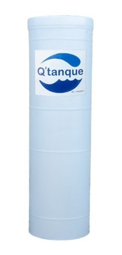 Tanque De Agua Cilíndrico 500 Litros Blanco Y Azul Qtanque 
