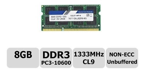 Memoria RAM 8GB 1 Timetec 76TT13NUS2R8-8G