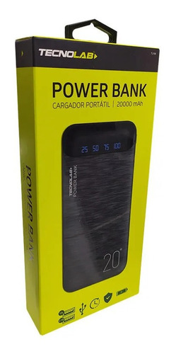 Imagen 1 de 2 de Power Bank 20000mah Tl108bk -- Generico --