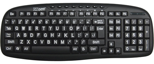 Ezsee By Dc Teclado Computadora Con Cable Usb Inglés Con Let