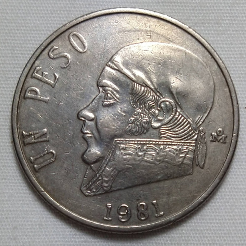 Monedas Antiguas Méx Un Peso $1 José Morelos 1981