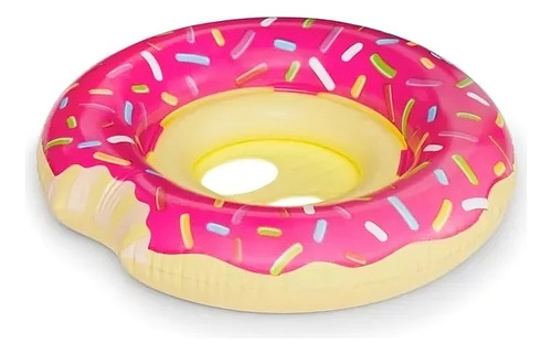 Inflable Salvavidas Infantil En Forma De Dona Bigmouth Color Rosa Chicle