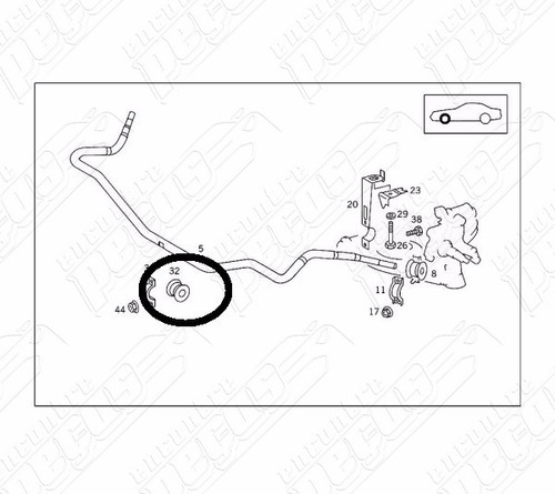 Bucha Barra Estabilizadora Mercedes E320 3.2 1993-1995