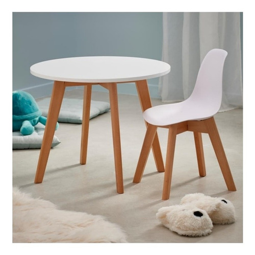 Juego / Set De Mesa Y Silla Modelo Tulip Para Niños 