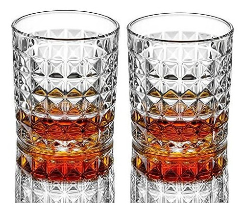 Vasos De Old Fashioneds, Juego De 2 Vasos De Whisky, 10.5 Oz