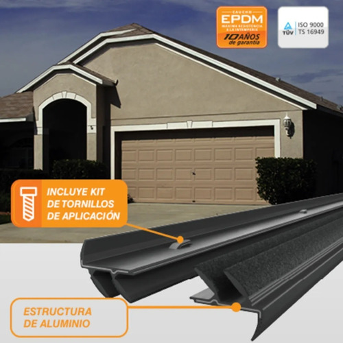 Imagen 2 de 8 de Zocalo Burlete Porton Levadizo Garage X 3mts