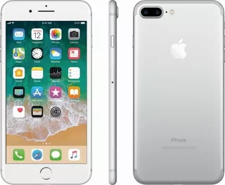 Apple iPhone 7 Plus 32gb Silver Cargador Cable Glass Funda