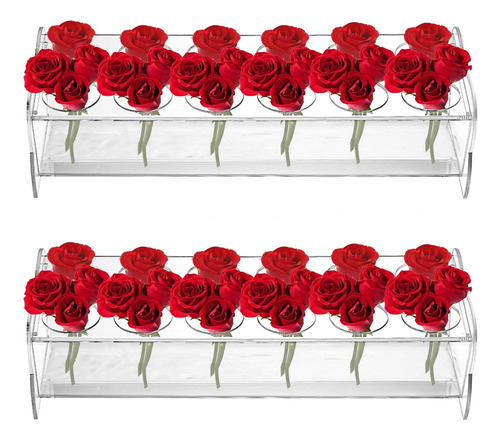 Centro De Mesa Floral Rectangular (paquete De 2)