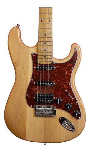Guitarra Benson Stratocaster Hardy Series Hss 902 Nt/tt +bag Cor Natural Material Do Diapasão Roasted Maple Orientação Da Mão Destro
