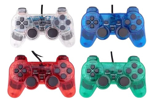 Controle Para Playstation 2 Dualshock Com Fio C/ Vibração