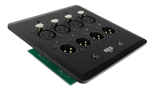 Soundtools Wallcat 8 Negro Placa De Pared Xlr M/h Wc851b