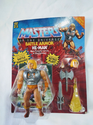 Motu Origins He Man Battle Armor De Lujo Gira Pecho