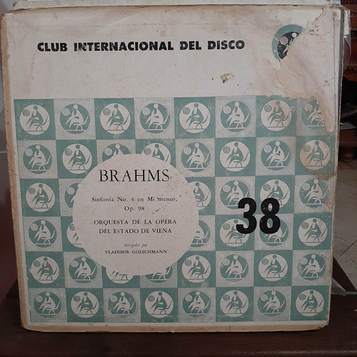 Vinilo Orq Opera Viena Brahms Club Internac Disco 38 Cl2