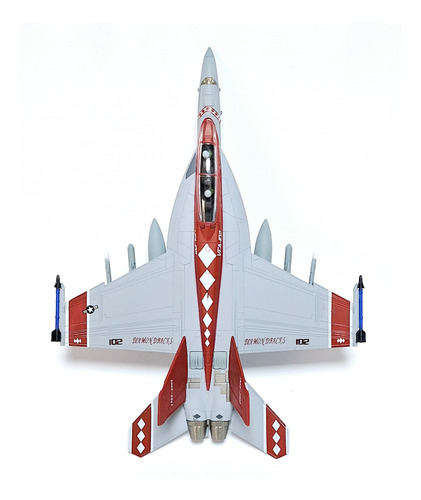 Miniatura Diecast 1/100, Avión F18 Super Hornet, Vfa102 Us N