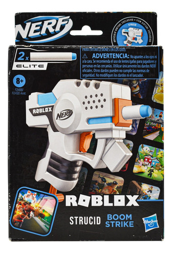 Nerf Roblox Strucid Boom Strike 2 Dardos Elite Hasbro Cd
