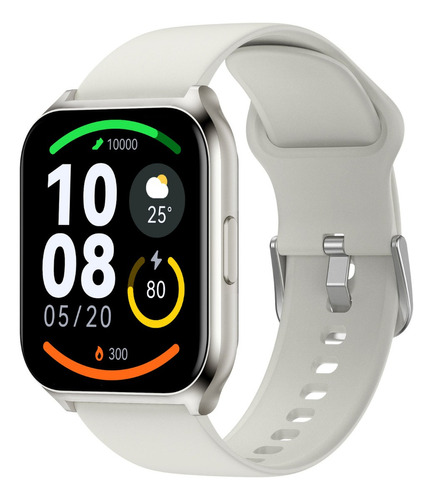 Haylou Smart Watch 2 Pro 1,85'' Bt5.0 Ip68 Para Android/ios Color De La Caja Plateado