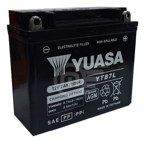 Bateria Yuasa Ytb7l Honda Cb 125f Twister Centro Motos