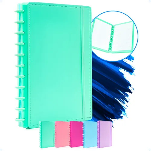 Caderno De Discos Inteligente A4 Grande Anotações Basic 80 Folhas...