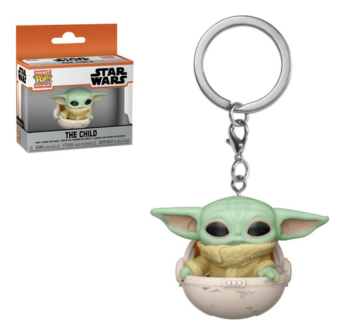 Funko Keychain The Mandalorian The Child On Cannister