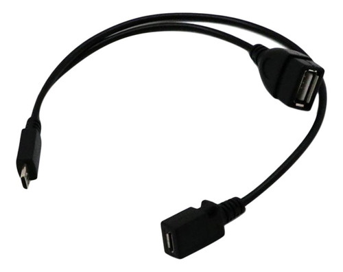 Pvc Usb Y Micro Conector De Adaptador De Corriente Otg