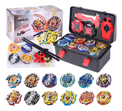Bey Battling Top Burst Gyro Toy Set 12 Trompos 3 Lanzadores