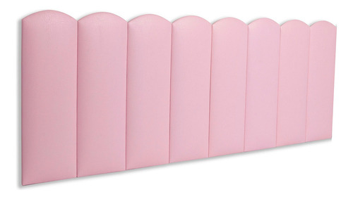 Cabeceira Queen Modulada Nuvem Cama Box 160 Cm X 60 Cm Cor Corino Rosa Bebê