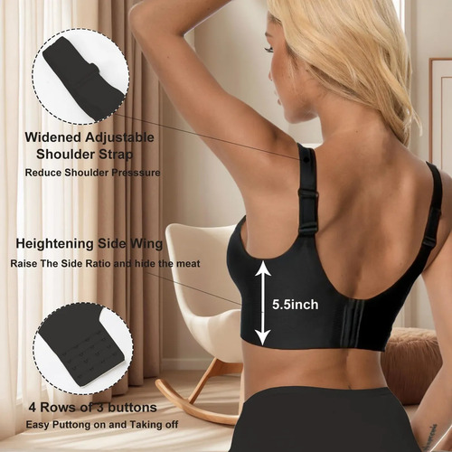Sujetador Inalámbrico Para Mujer, Sujetador Push Up Sin Aros