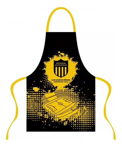 Delantal De Cocina Chef Peñarol Manya Futbol Diseño De La Tela Estampado