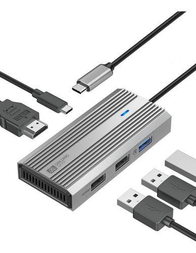 Hub Usb-c 5 En 1 Usb 3.0 Macbook Pro Air Pc Usb Hdmi 