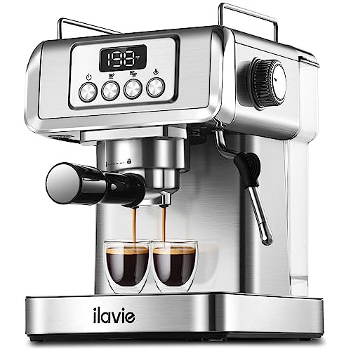 Ilavie Máquina De Café Espresso De 20 Bares, Cafetera Espres